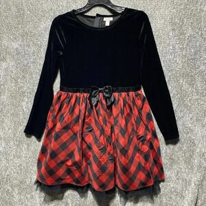 Girls Cat And Jack Christmas Holiday Dress Sz‎ 14/16